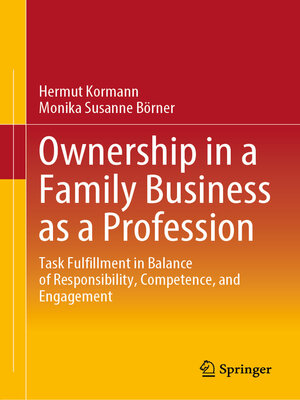 cover image of Ownership in a Family Business as a Profession